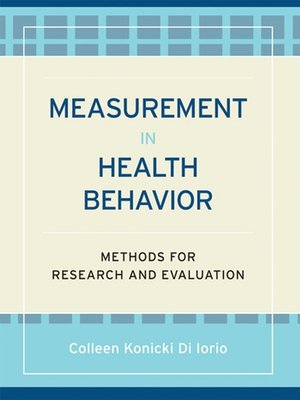 cover image of Measurement in Health Behavior